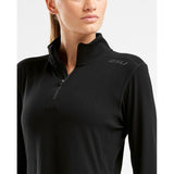 2XU Heat 1/4 Zip Top pour femme noir cu