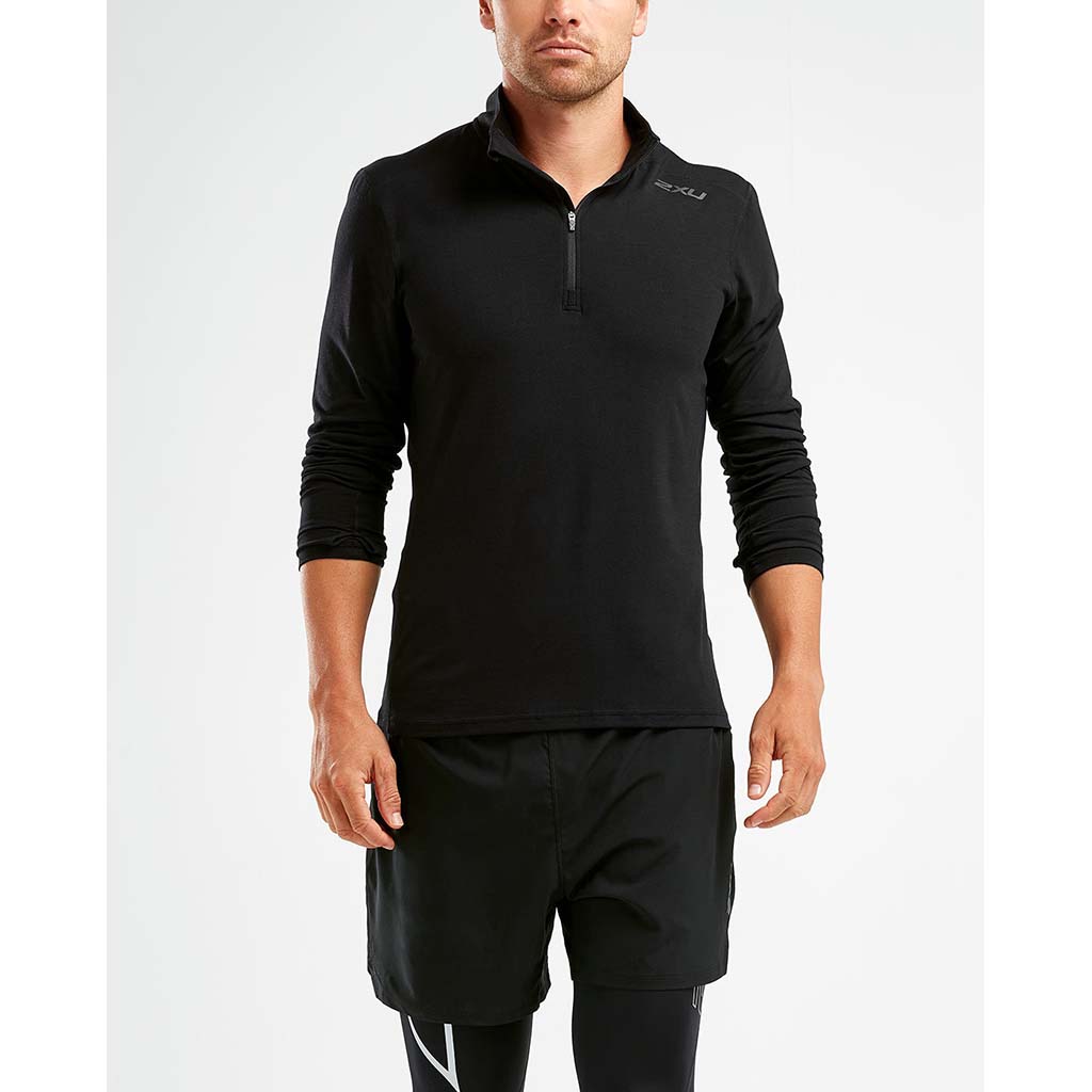 2XU chandail manches longues Heat 1/4 Zip homme noir 2