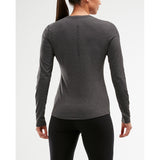 2XU chandail manches longues Heat femme charcoal dos