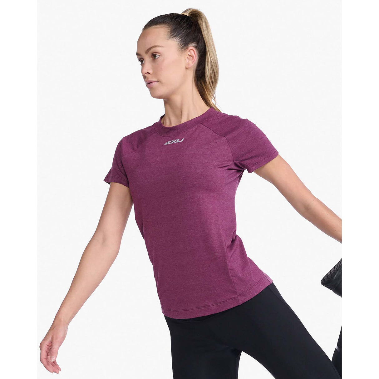 2XU Ignition Base Layer T-shirt sport beet marle femme lateral