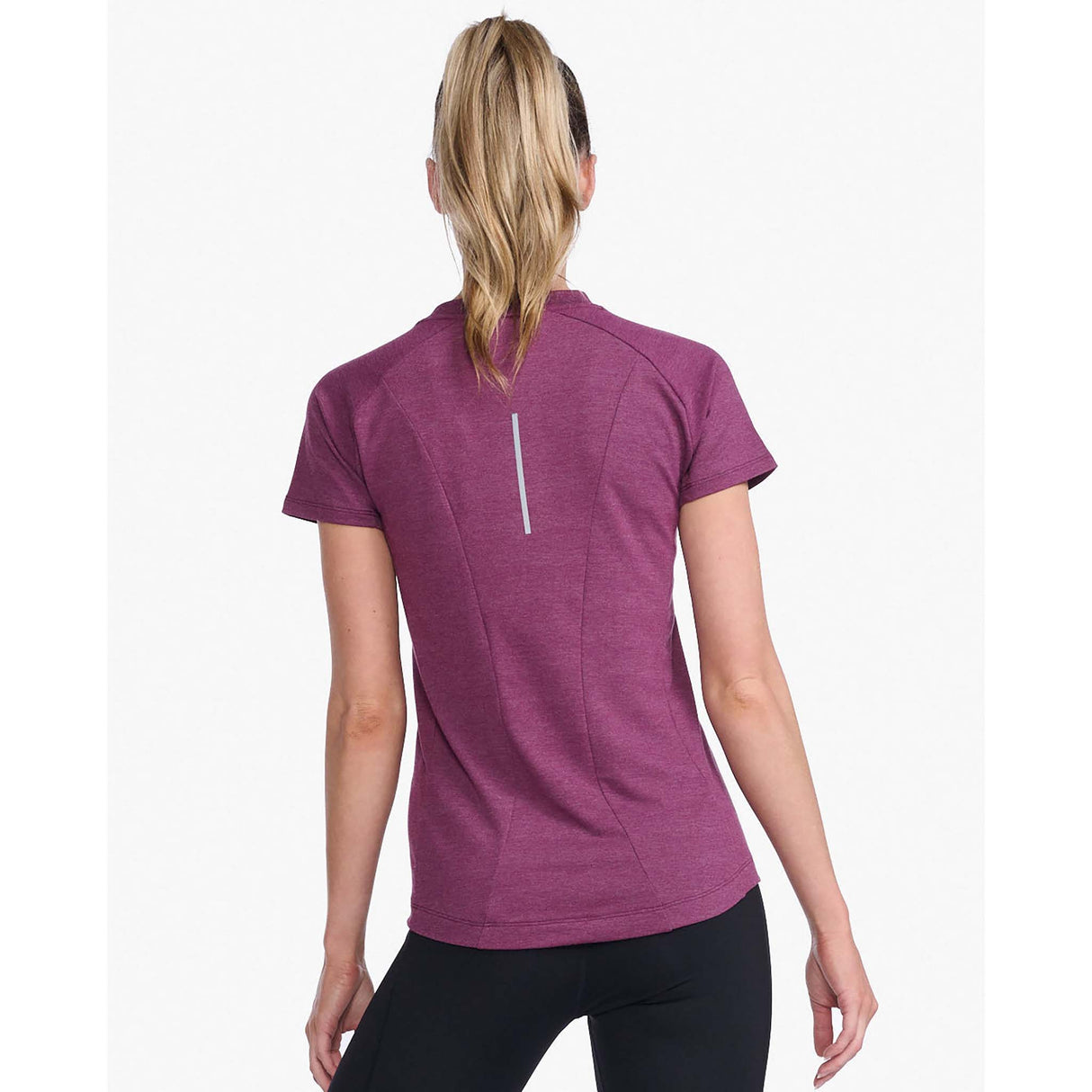 2XU Ignition Base Layer T-shirt sport beet marle femme dos 2