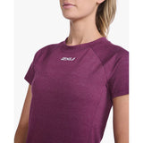 2XU Ignition Base Layer T-shirt sport beet marle femme face