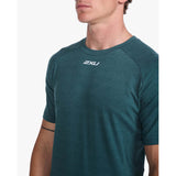 2XU Ignition Base Layer Tee deep jade homme details