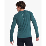 2XU Ignition Base Layer t-shirt manches longues deep jade marle homme face dos