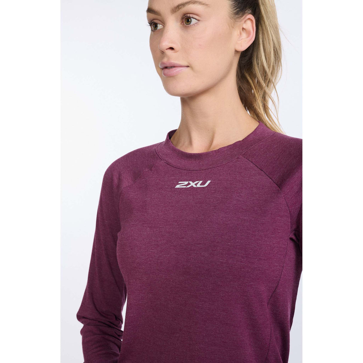 2XU Ignition couche de base à manches longues beet marle femme details