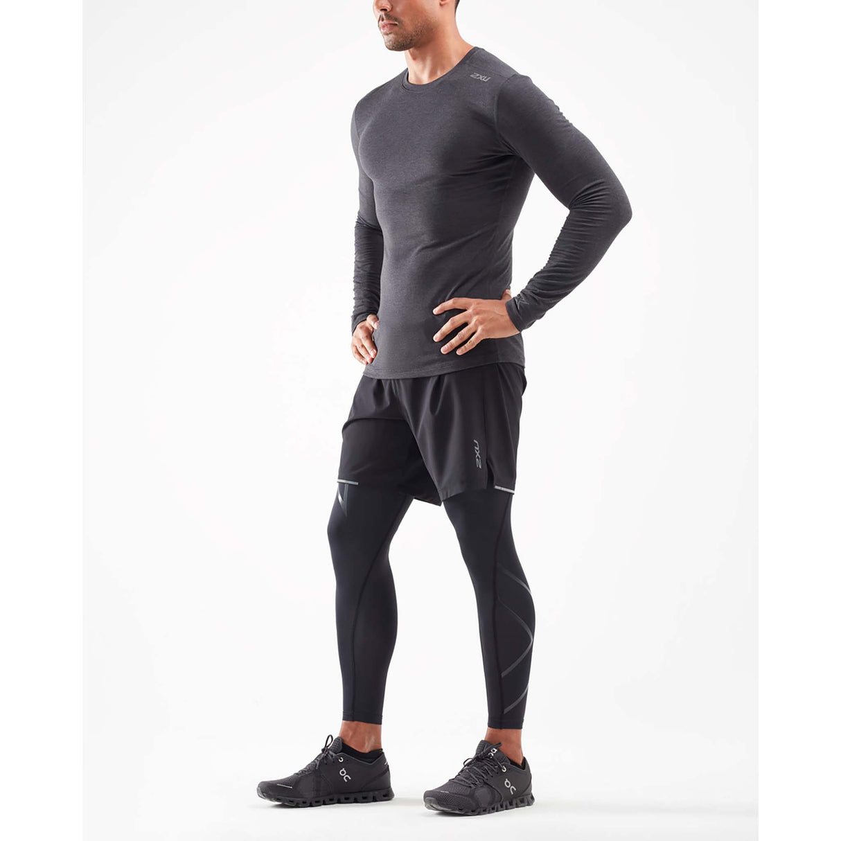 2XU Ignition chandail à manches longues baselayer homme lateral
