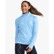 2XU chandail à manches longues Ignition 1/4 Zip mirage argent femme