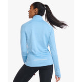 2XU chandail à manches longues Ignition 1/4 Zip mirage argent femme dos