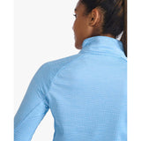 2XU chandail à manches longues Ignition 1/4 Zip mirage argent femme detail dos