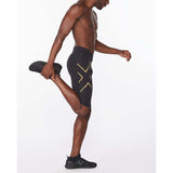 2XU Light Speed shorts de compression noir or homme lateral 2