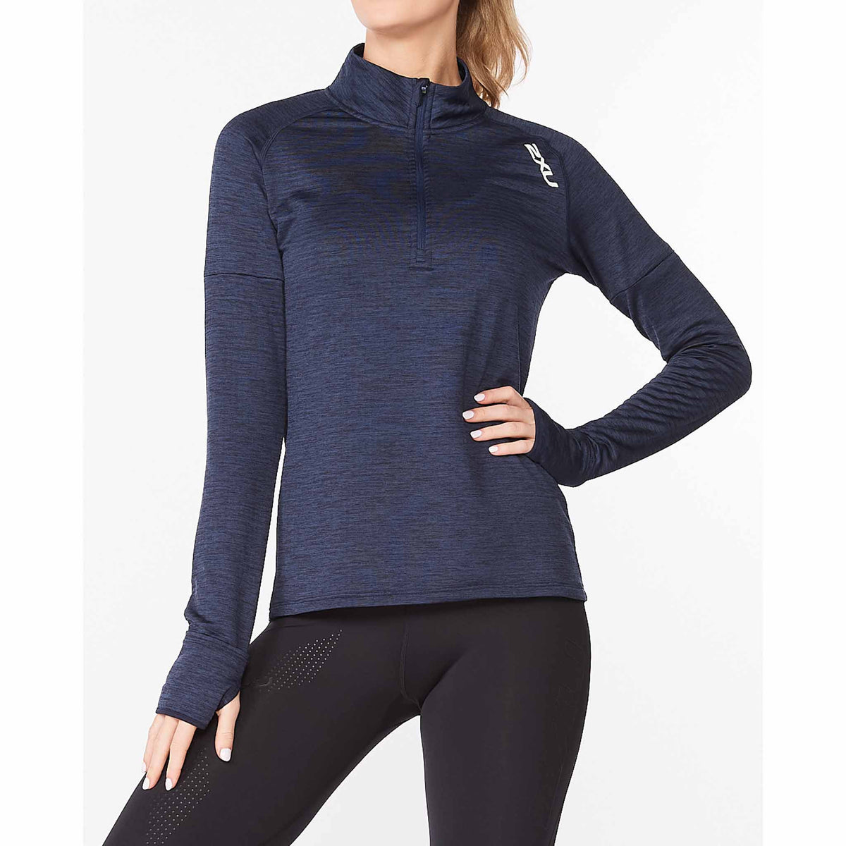 2XU Chandail manches longues Ignition 1/4 Zip pour femme midnight