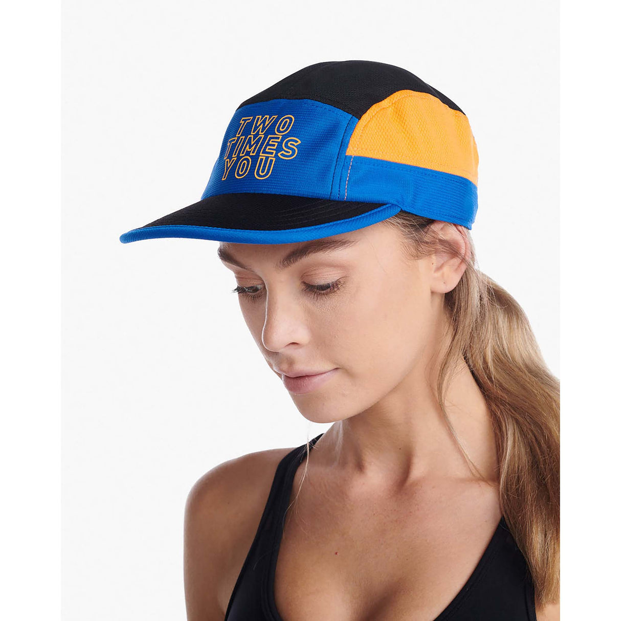 2XU Light Speed Cap casquette de course à pied starling tumeric femme