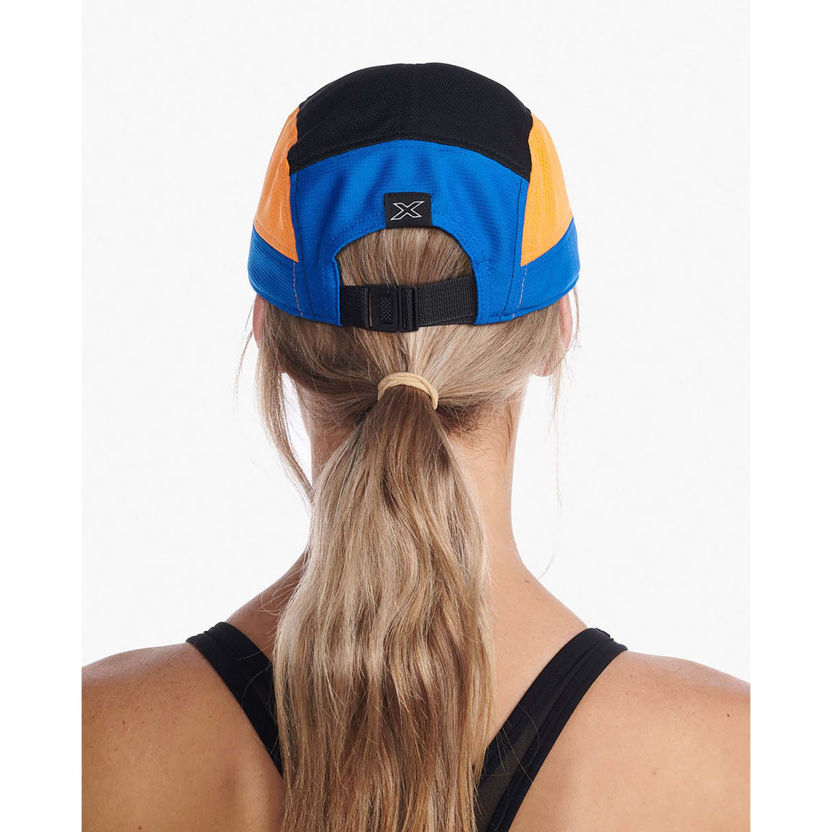 2XU Light Speed Cap casquette de course à pied starling tumeric femme dos