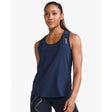 2XU Light Speed Singlet midnight silver femme