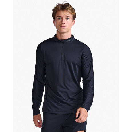 2XU Light Speed Tech 1/4 Zip chandail manches longues homme - noir