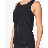 2XU Motion Mesh Tank top de course a pied noir femme detail