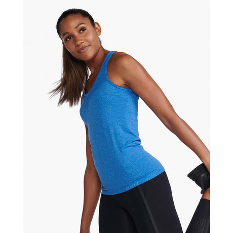 2XU Motion Tech Singlet camisole de course bleu femme lateral