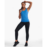 2XU Motion Tech Singlet camisole de course bleu femme live