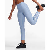 2XU Motion Print Hi-Rise Compression Tights leggings bleu femme lateral