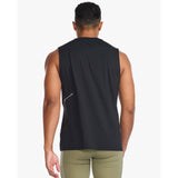 2XU Motion Tank débardeur de course à pied noir homme dos