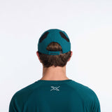 2XU Run Cap casquettes de course à pied deep jade black dos