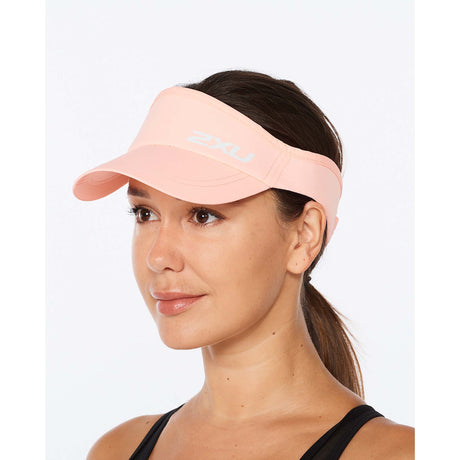 2XU Run Visor casquette visière de course à pied unisexe porcelain white