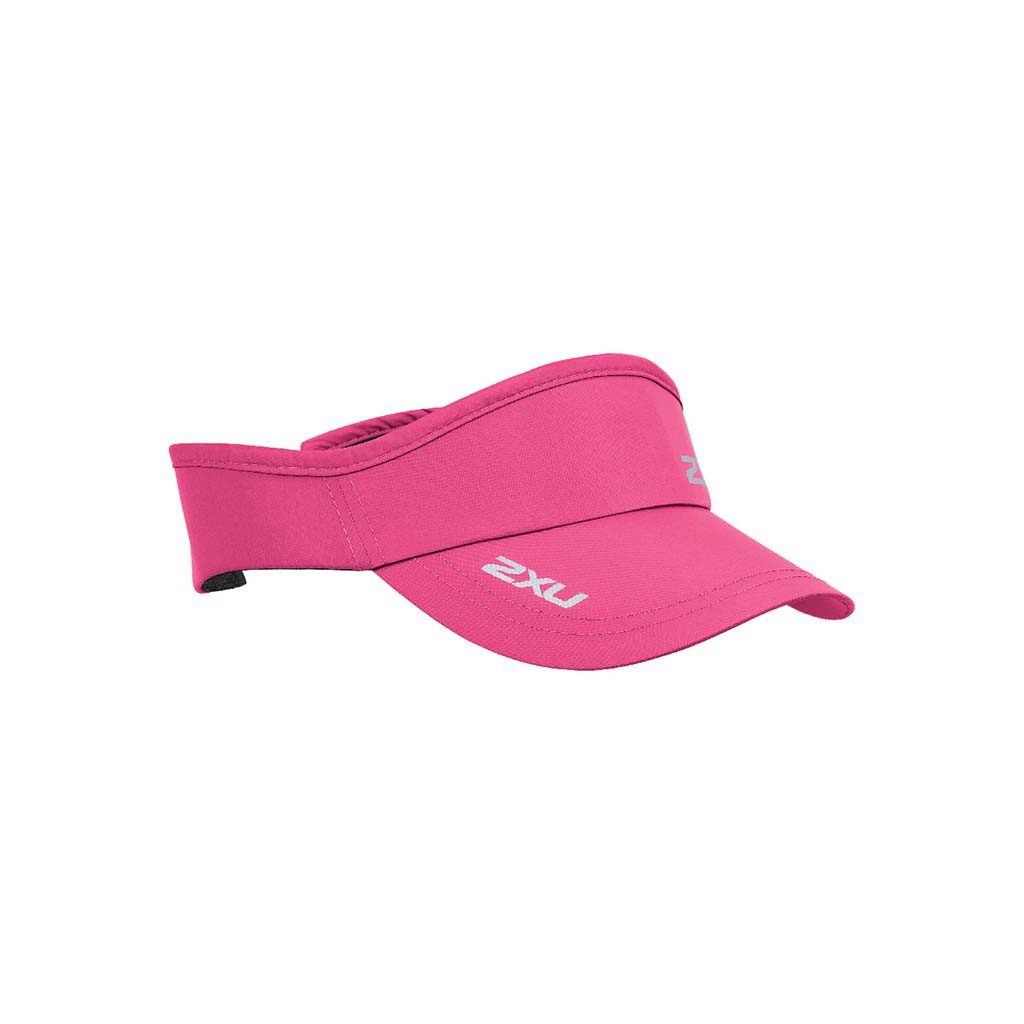 2XU Run Visor casquette visière de course à pied fuchsia