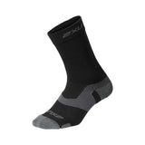 2XU Vectr Merino Light Cushion Crew Socks black titanium