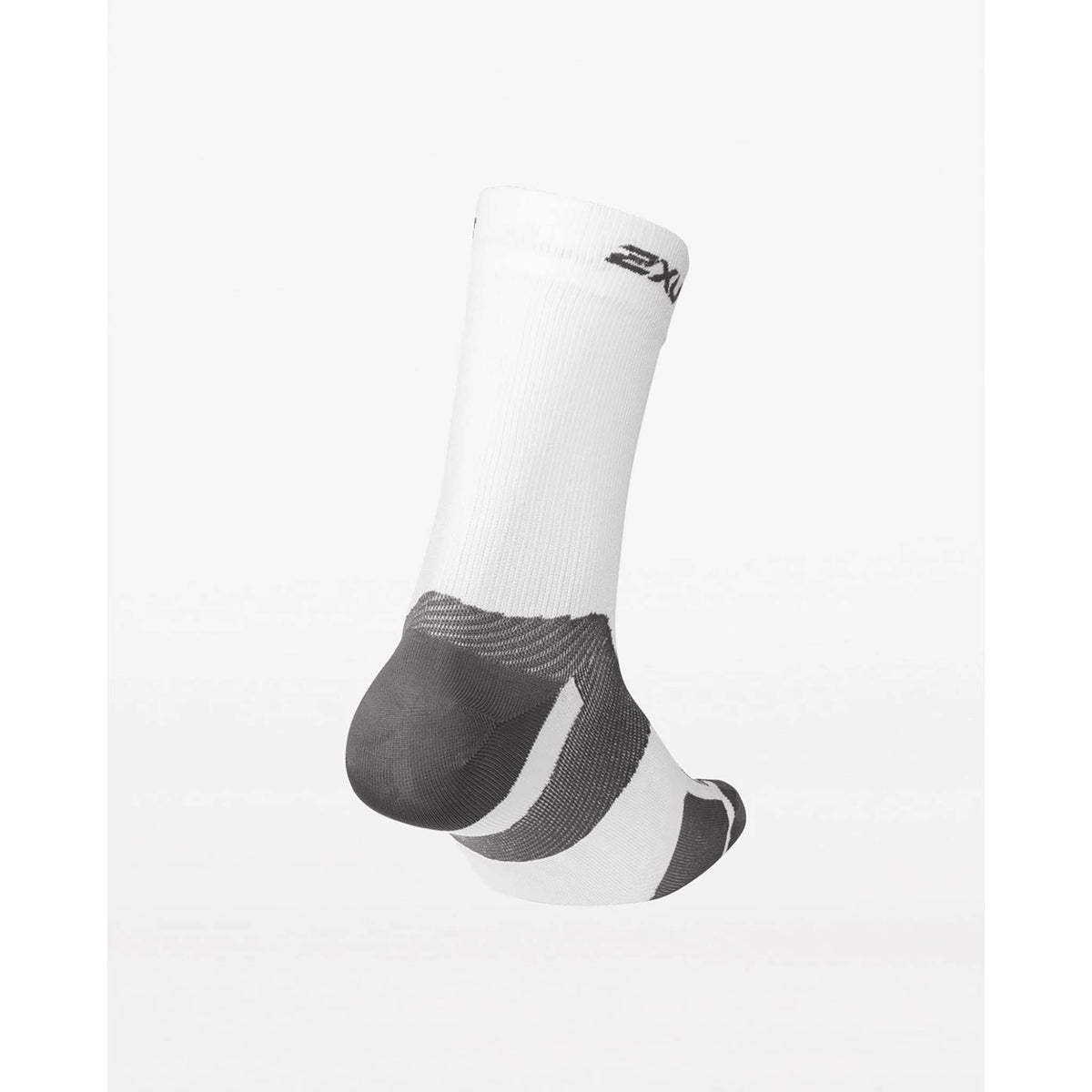 2XU Vectr Ultralight Crew Socks white grey talon