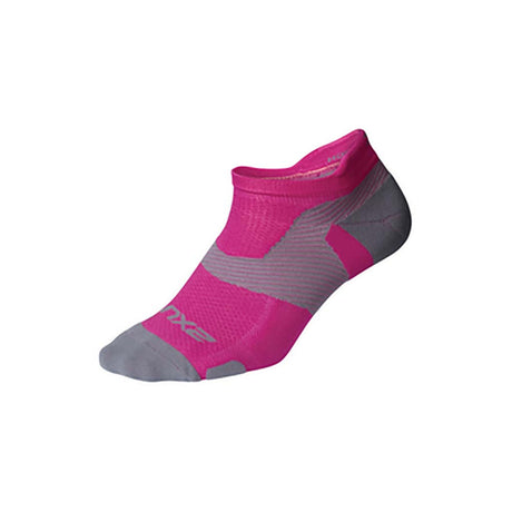 2XU Vectr Light Cushion bas court de course à pied unisexe magenta gris