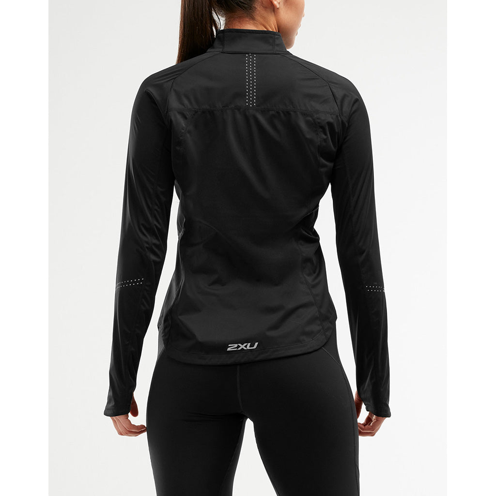 2XU Wind Defence running jacket rear view