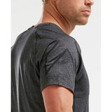 2XU X-Ctrl T-shirt manches courtes de sport charcoal homme manches