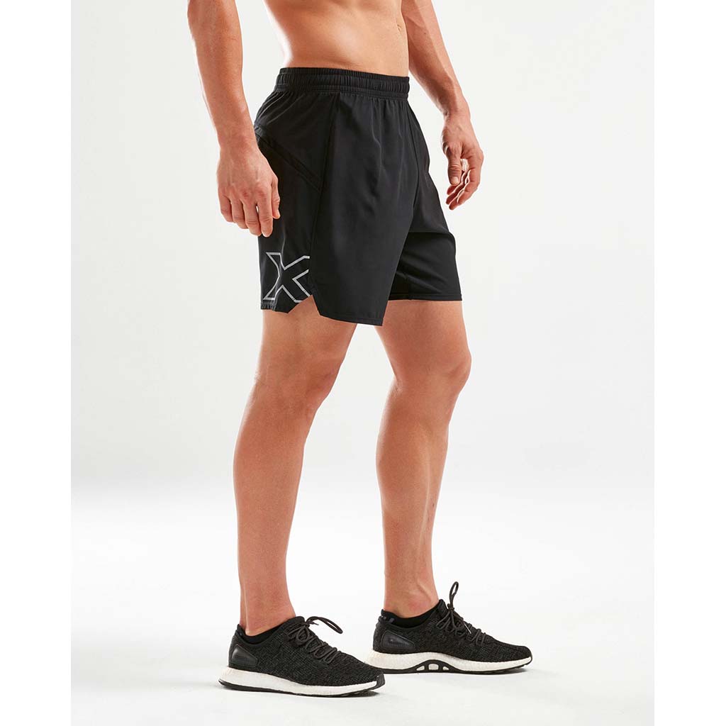 2XU XVENT Free Short 7 pouces shorts course noir homme