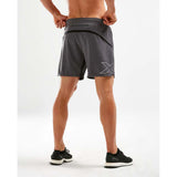 2XU XVENT Free Short 7 pouces shorts course charcoal homme dos