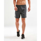 2XU XVENT Free Short 7 pouces shorts course charcoal homme