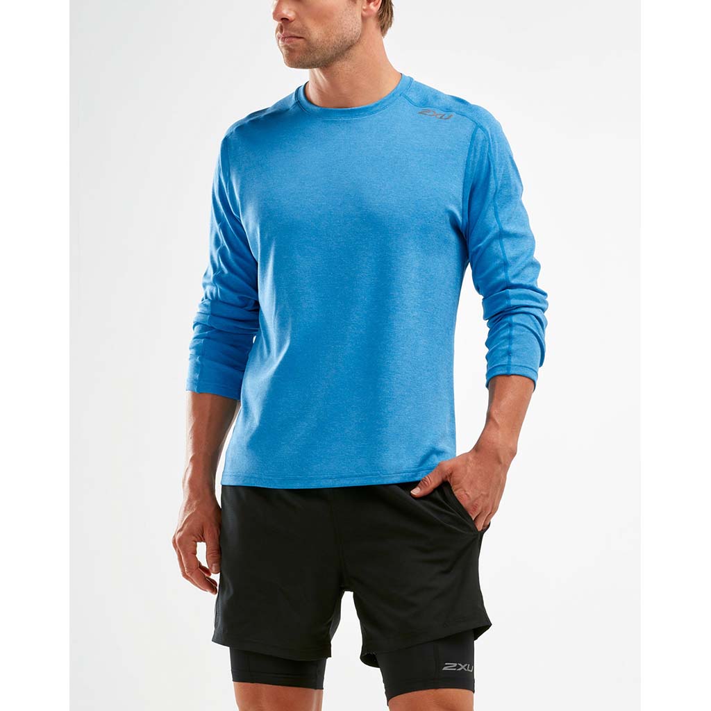 2XU XVent LS t-shirt blue live