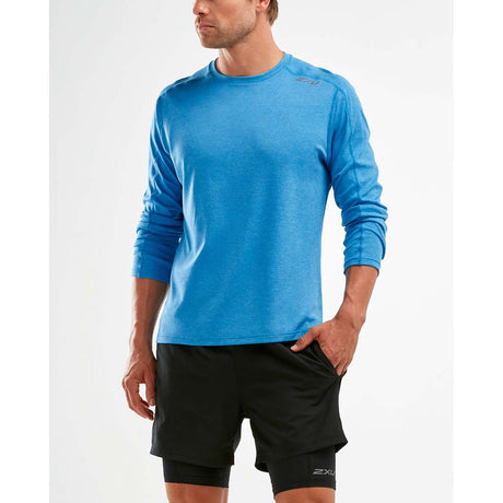 2XU XVent LS t-shirt blue live