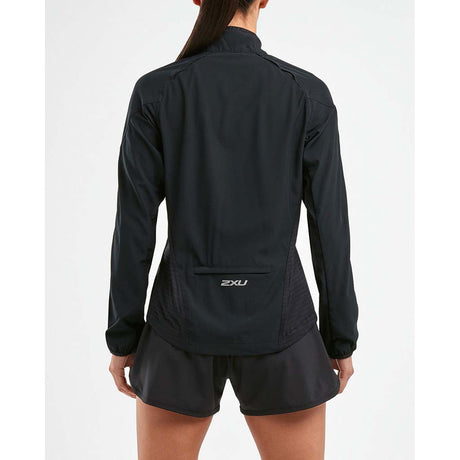 2XU XVent Run Jacket coupe-vent de course a pied femme dos