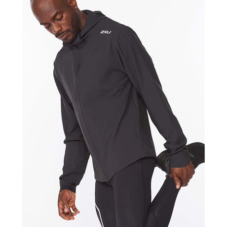 2XU Aero manteau de course à l'épreuve de l'eau homme detail