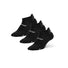 2XU Ankle Socks bas de course à pied à la cheville unisexes (paquet de 3) noir blanc