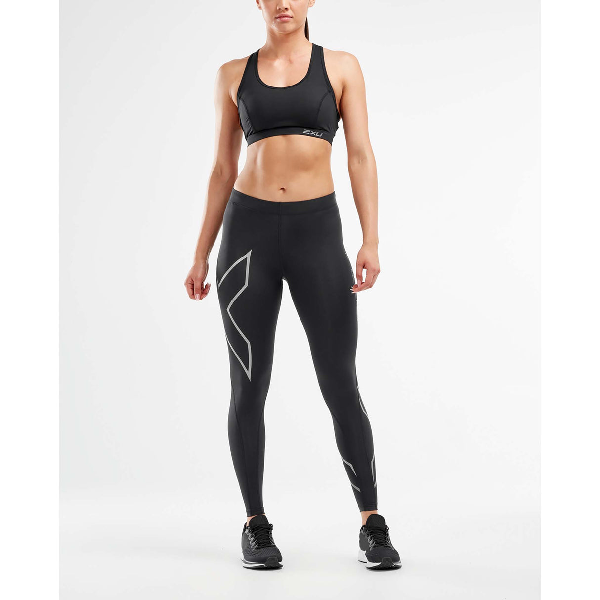 2XU Core Compression leggings sport noir argent femme live 2