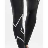 2XU Core Compression leggings sport noir argenr femme jambe
