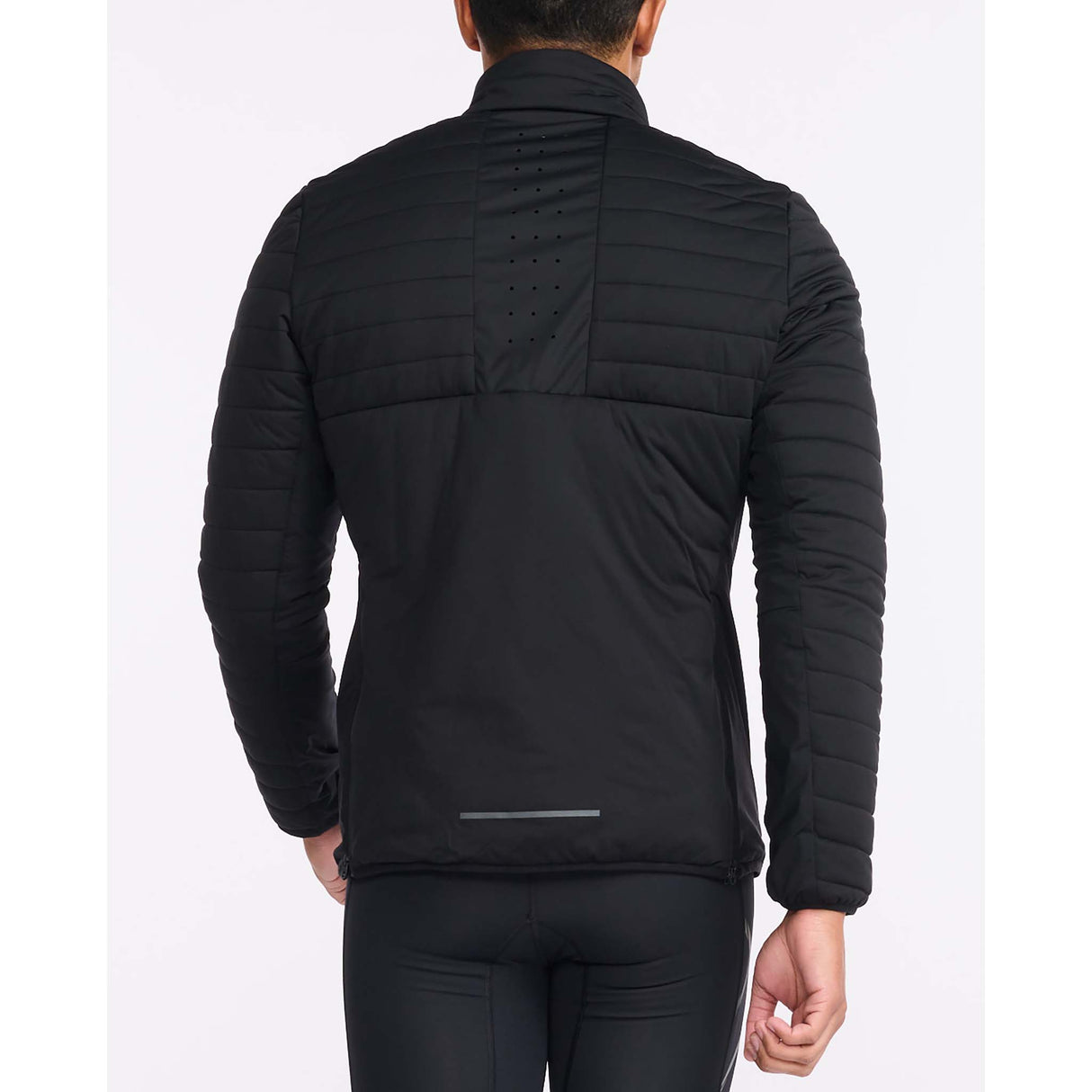 2XU Ignition Insulation Jacket manteau de course à pied noir homme dos