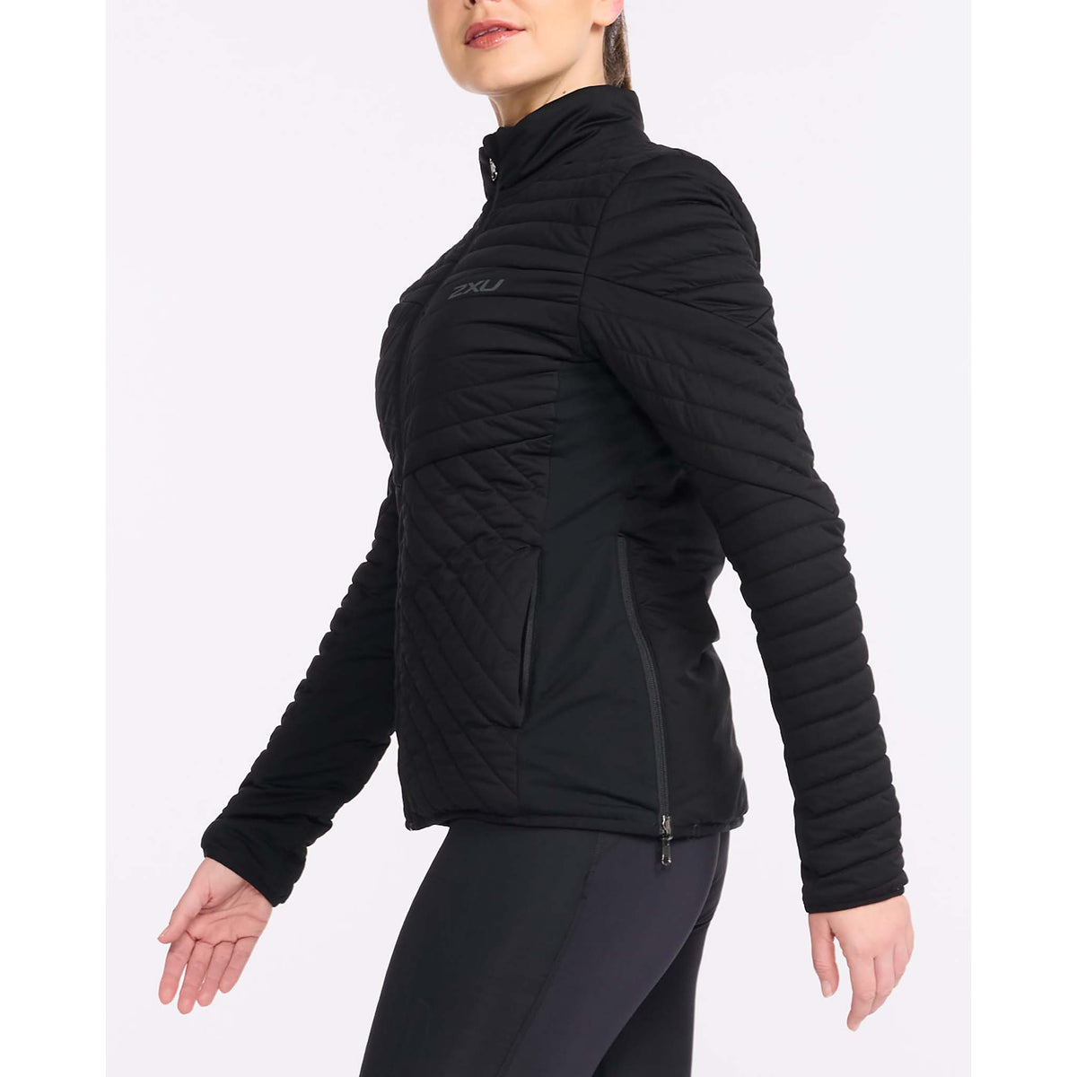 2XU Ignition Insulation Jacket manteau réversible black turbulence pour femme lateral