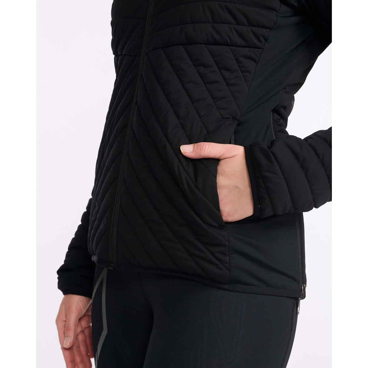 2XU Ignition Insulation Jacket manteau réversible black turbulence pour femme poche
