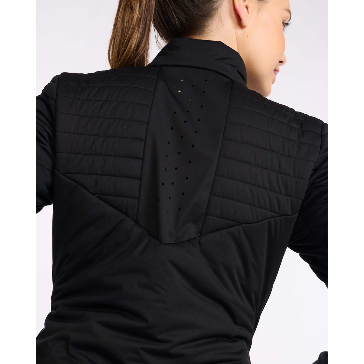 2XU Ignition Insulation Jacket manteau réversible black turbulence pour femme dos detail