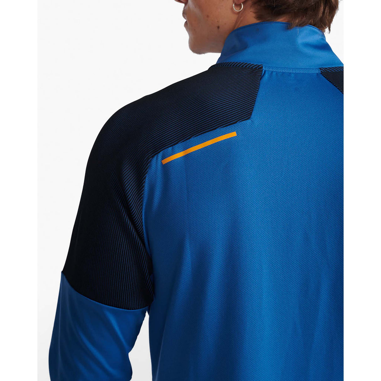 2XU chandail à manches longues Light Speed 1/2 Zip de course starling curcuma homme epaule