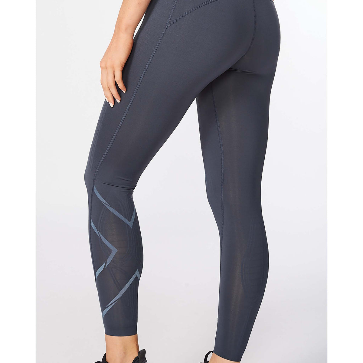 2XU Light Speed Mid-Rise Compression Tights legging compressif india ink femme jambe