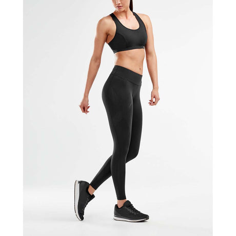 2XU legging de compression taille mi-haute de course à pied femme logo pointillé lv1