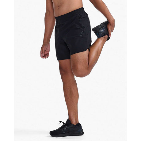 2XU Motion 6 Inch short de course à pied homme lateral- noir